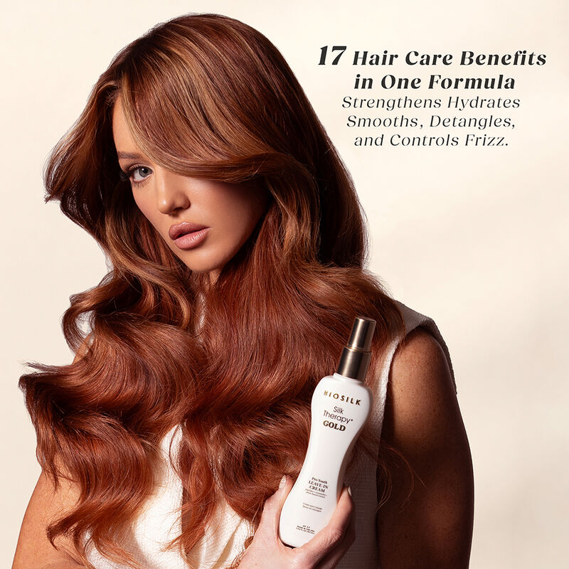 BioSilk Silk Therapy Gold Pro-Youth Leave-In Cream, , large image number null